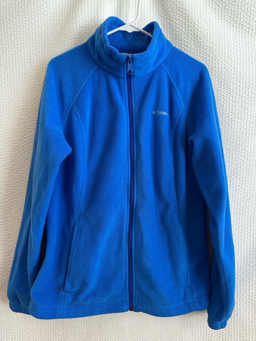 Columbia Benton Springs Blue Zip-Up Fleece Jacket Women’s Size Large Outdoor